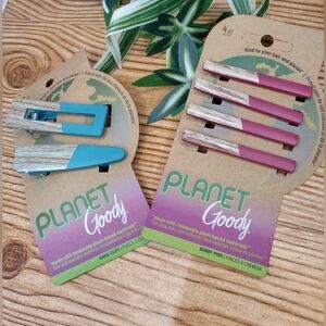 Goody Planet Hinge Clips Blue And Goody Planet Bobby Pins Maroon